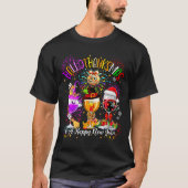 Womens Hallothanksmas & A Happy New Year Firew T-Shirt (Vorderseite)