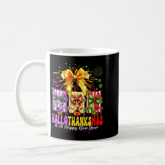 Womens Hallothanksmas &amp; A Happy New Years Eve  Kaffeetasse (Links)