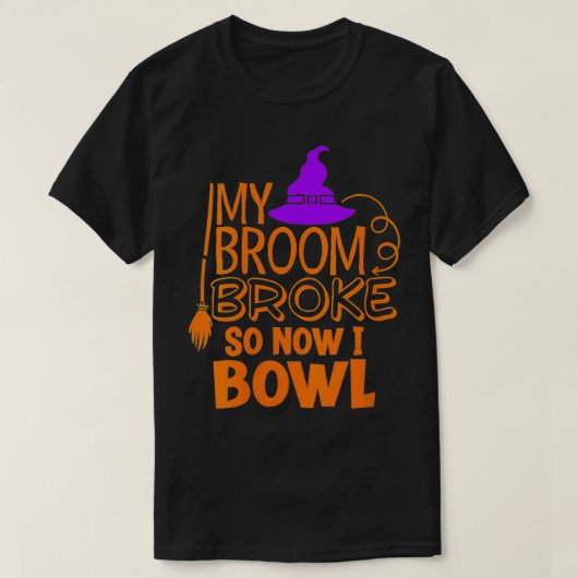 Womens Halloween 10 Button Bowling Strike Funny Wi T-Shirt (Design vorne)