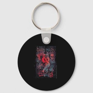 Womens Halloween Design Dark Mark V-neck Schlüsselanhänger