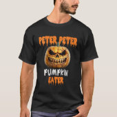 Womens Halloween Funny Peter Pumpkin Eater VNeck 2 T-Shirt (Vorderseite)