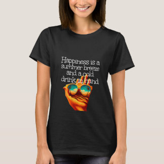 "Womens Happiness" ist eine sommerliche Meeresluft T-Shirt