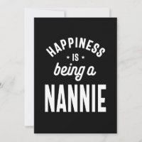 Womens Happiness Nannie Grandma Geschenk