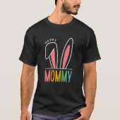 Womens Happy Easter Day 2023 Hoppy Mommy Bunny Fun T-Shirt (Vorderseite)