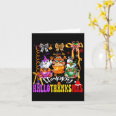 Womens Happy Hallothanksmas Coquette Bow Coffee La Karte (Gelbe Blume)