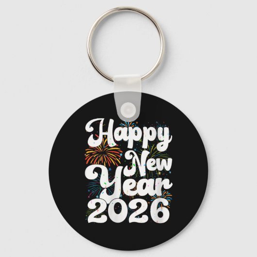 Womens Happy New Year 2026 Nye Fireworks Cool New  Schlüsselanhänger (Vorderseite)