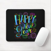 Womens Happy New Year 2026 V-neck Mousepad (Mit Mouse)