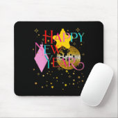 Womens Happy New Years Eve Party Supplies 2026 Mat Mousepad (Mit Mouse)