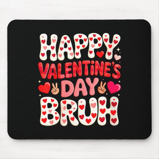Women's Happy Valentine's Day Hearts Matching Kids Mousepad (Vorne)
