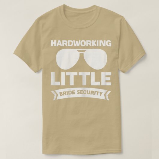 Womens Hardworking kleine Braut Sicherheitsbrille T-Shirt (Design vorne)