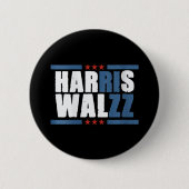 Womens Harris Wz Rizz Funny Voting Kamala Präsiden Button (Vorderseite)