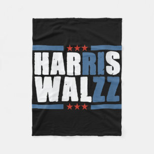 Womens Harris Wz Rizz Funny Voting Kamala Präsiden Fleecedecke