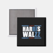 Womens Harris Wz Rizz Funny Voting Kamala Präsiden Magnet (Vorderseite/Rückseite)