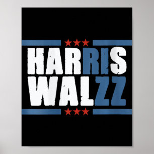 Womens Harris Wz Rizz Funny Voting Kamala Präsiden Poster