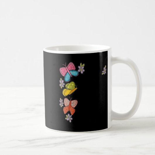 Womens He Makes All Things New Butterfly V-neck Kaffeetasse (Rechts)