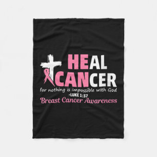 Womens Heal Cancer Christlich glauben Gottesbrust  Fleecedecke