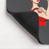 Womens Heart Disease Awareness Nice Try Heart I'm  Mousepad (Ecke)