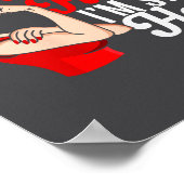 Womens Heart Disease Awareness Nice Try Heart I'm  Poster (Ecke)