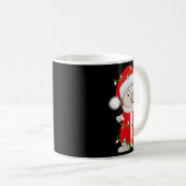 Womens Hedgehog Christmas Lights Santa Costume Cut Kaffeetasse (VorderseiteRechts)