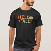 Womens Hello Fall Pumpkin Fall T-Shirt (Vorderseite)