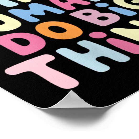 Womens Helng Tiny Humans Do Big Things Motivationa Poster (Ecke)