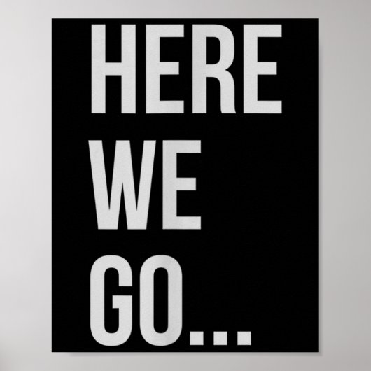 Womens Here We Go Xl Heather Blue Poster (Vorne)