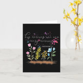 Womens His Mercies Are New Every Morning Religious Karte (Gelbe Blume)