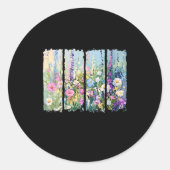 Womens His Mercies Are New Every Morning Wildflowe Runder Aufkleber (Vorderseite)