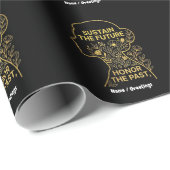 Women's History Month Eco-Feminist Sustain Future Geschenkpapier (Rolleneckpunkt)