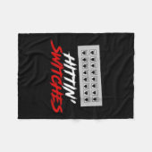 Womens Hittin Switches Funny Network Admin Tech Hu Fleecedecke (Vorderseite (Horizontal))