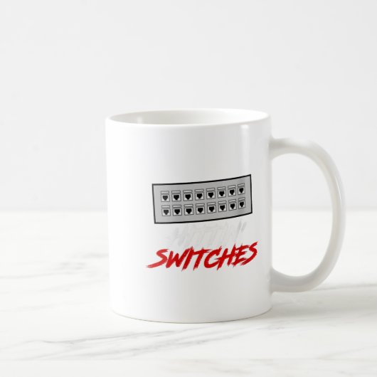 Womens Hittin Switches Funny Network Admin Tech Hu Kaffeetasse (Rechts)