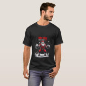 Womens Ho ho halten den Aufzug Weihnachten Weihnac T-Shirt (Vorne ganz)
