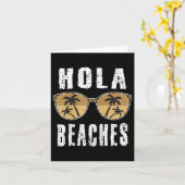 Womens Hola Funny Pineaple Beach Sommerurlaub Karte (Gelbe Blume)