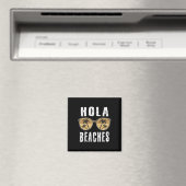 Womens Hola Funny Pineaple Beach Sommerurlaub Magnet (In Situ (Geschirrspüler))