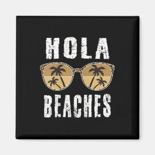 Womens Hola Funny Pineaple Beach Sommerurlaub Magnet
