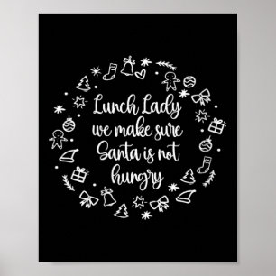 Womens Holiday Lunch Ladys Xmas School Cafeteria W Poster