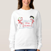 Womens Holiday Sweatshirt Snowman (Vorderseite)