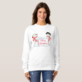 Womens Holiday Sweatshirt Snowman (Vorne ganz)