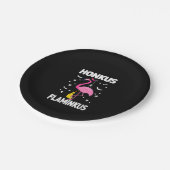 Womens Honkus Flaminkus Pappteller (Schrägansicht)