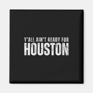 Womens Houston Vs All Y'all V-Nacken-T - Shirt Magnet