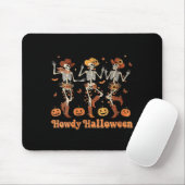 Womens Howdy Halloween Cowboy Cowgirl Skeleton Dan Mousepad (Mit Mouse)