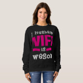 Womens Humorous Statement Valentine's Day In Love  Sweatshirt (Vorne ganz)