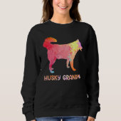 Womens Husky Dog Costume Mother s Day Siberian Hus Sweatshirt (Vorderseite)