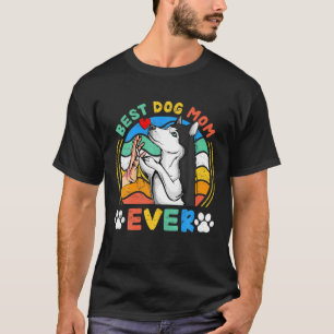 Womens Husky Sibir Beste Mama für Hunde gibt Dog L T-Shirt