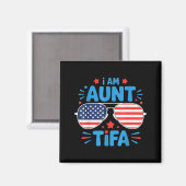 Womens I Am Aunt Tifa Tee Magnet (Vorderseite/Rückseite)