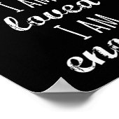 Women's I Am Worthy Motivational Christian  Poster (Ecke)