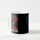 Womens I bin Kickboxing Instructor Kickboxer Comb Kaffeetasse (Vorderseite Links)