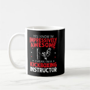  Womens I bin Kickboxing Instructor Kickboxer Comb Kaffeetasse