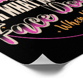 Womens I Can't Be Held Resnsible What My Face Does Poster (Ecke)