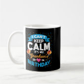 Womens I Can't Keep Calm It's My Grandson Birthday Kaffeetasse (Links)
